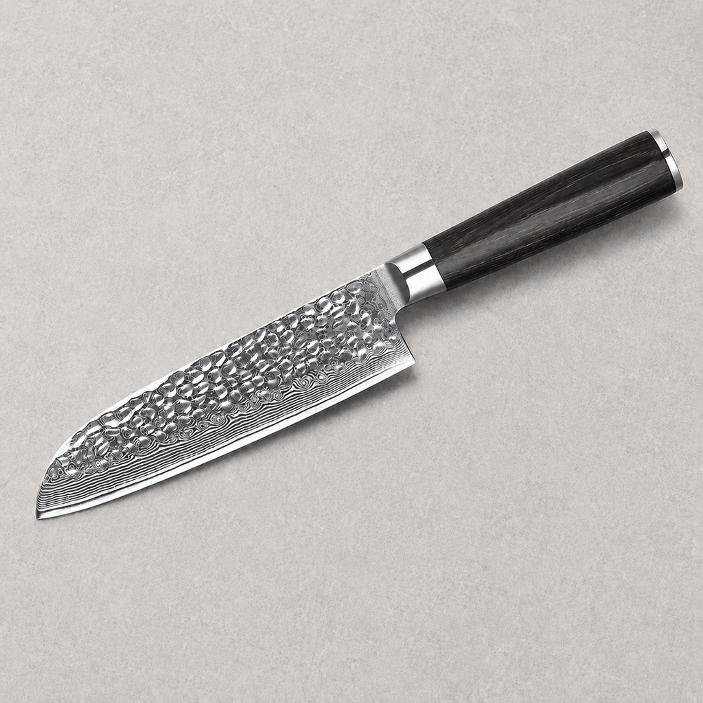 Meito Knives Tsukikage - Santoku Knife Damascus 7"