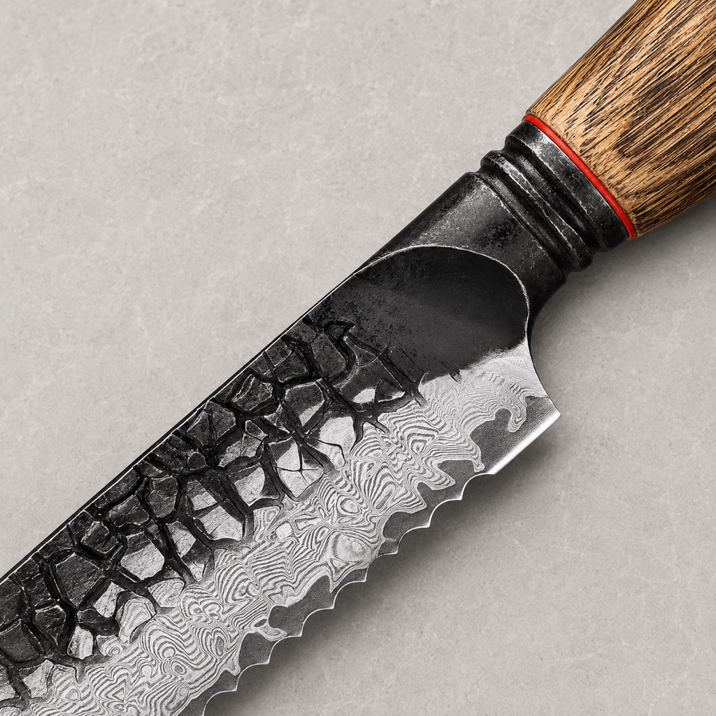 Kogarashi - Bread Knife Damascus 8"