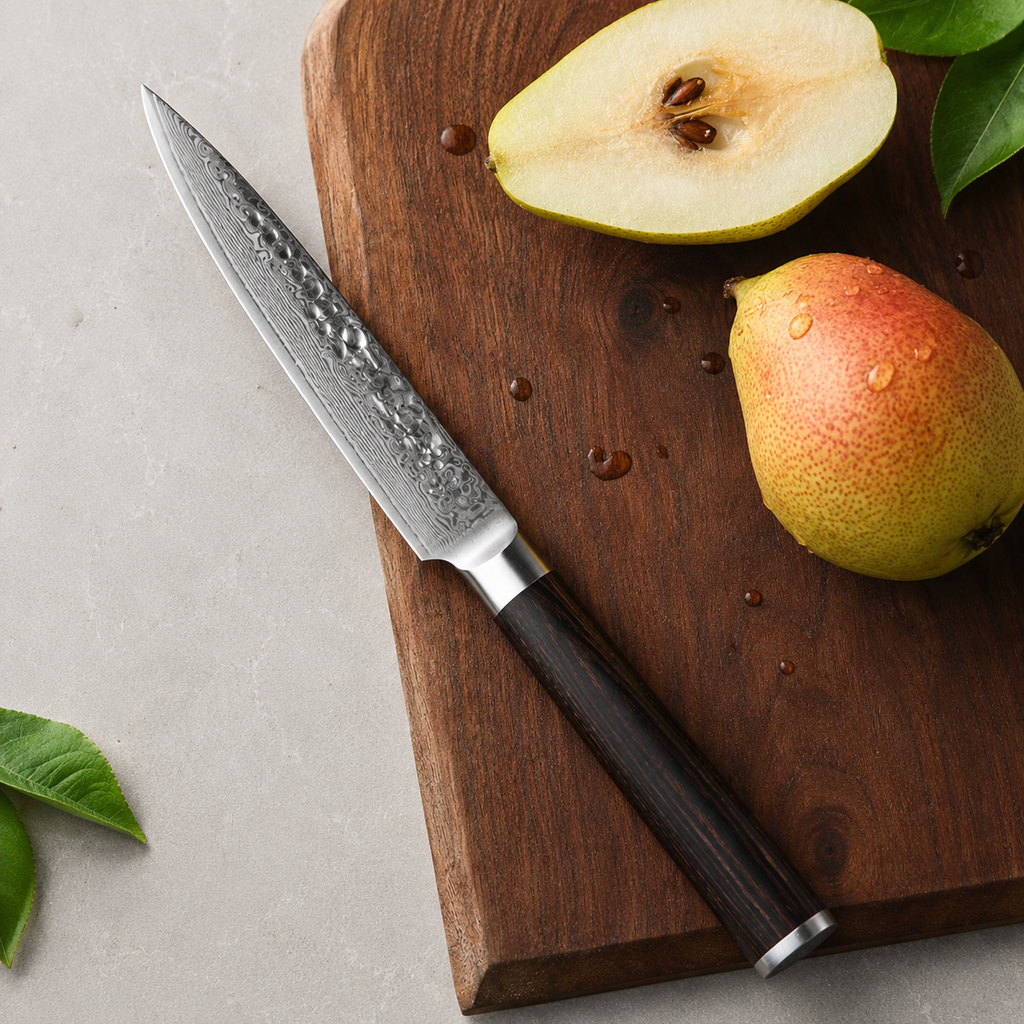 Tsukikage - Utility Knife Damascus 5"