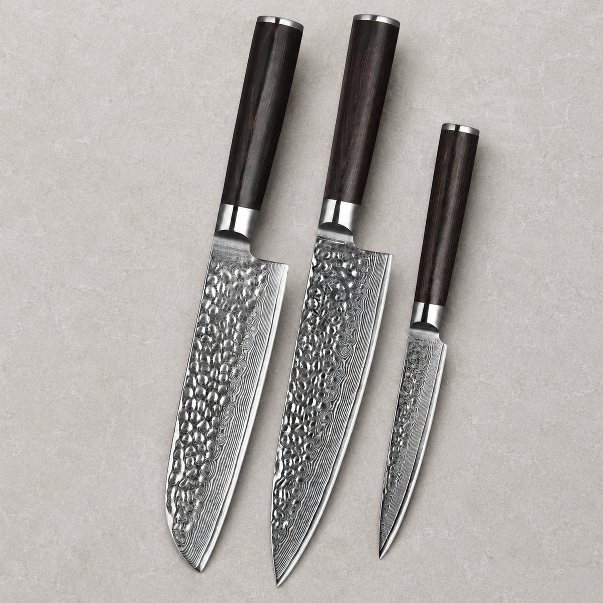 Tsukikage - 3-Piece Knife Set 67-Layer Damascus