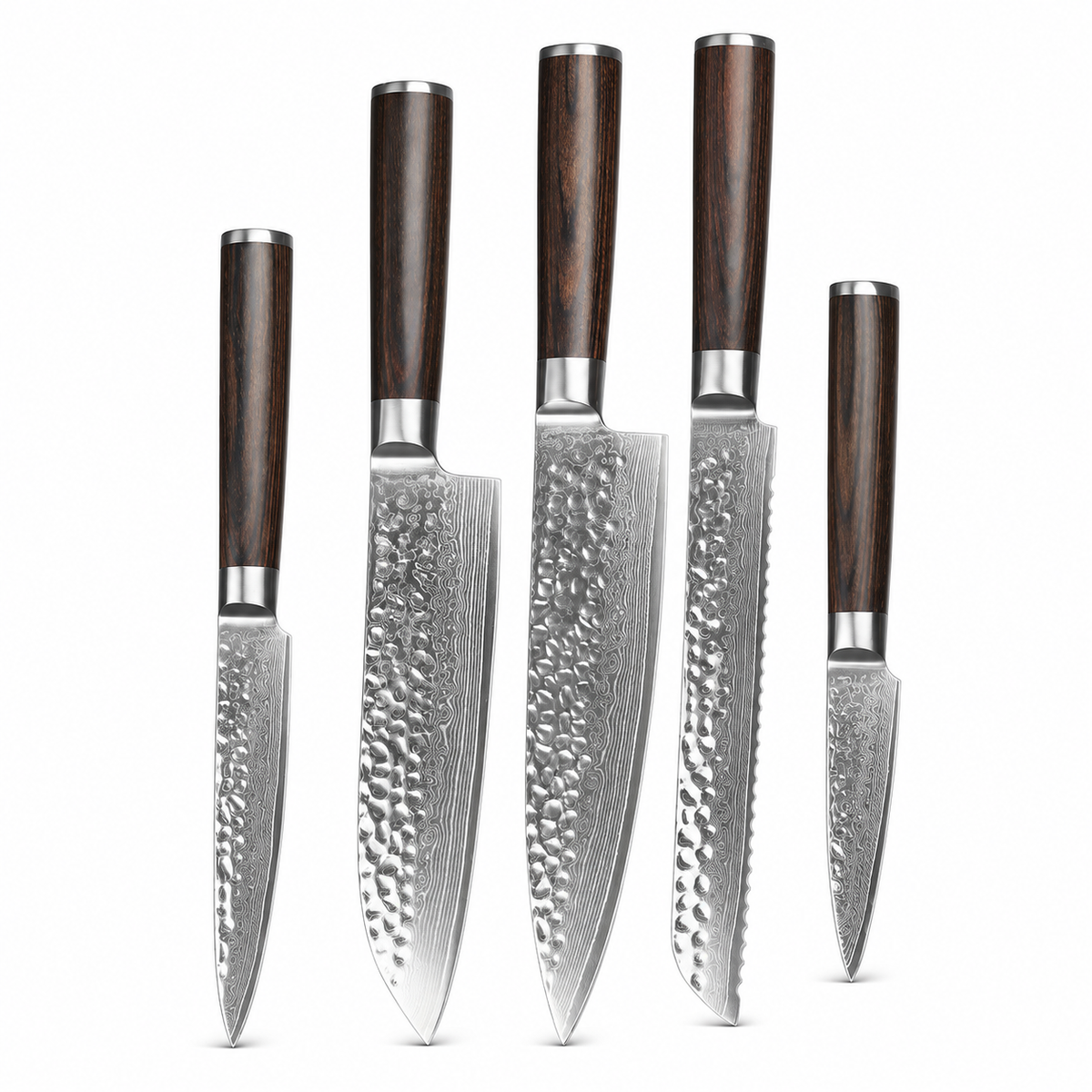 Tsukikage - 5-Piece Knife Set 67-Layer Damascus