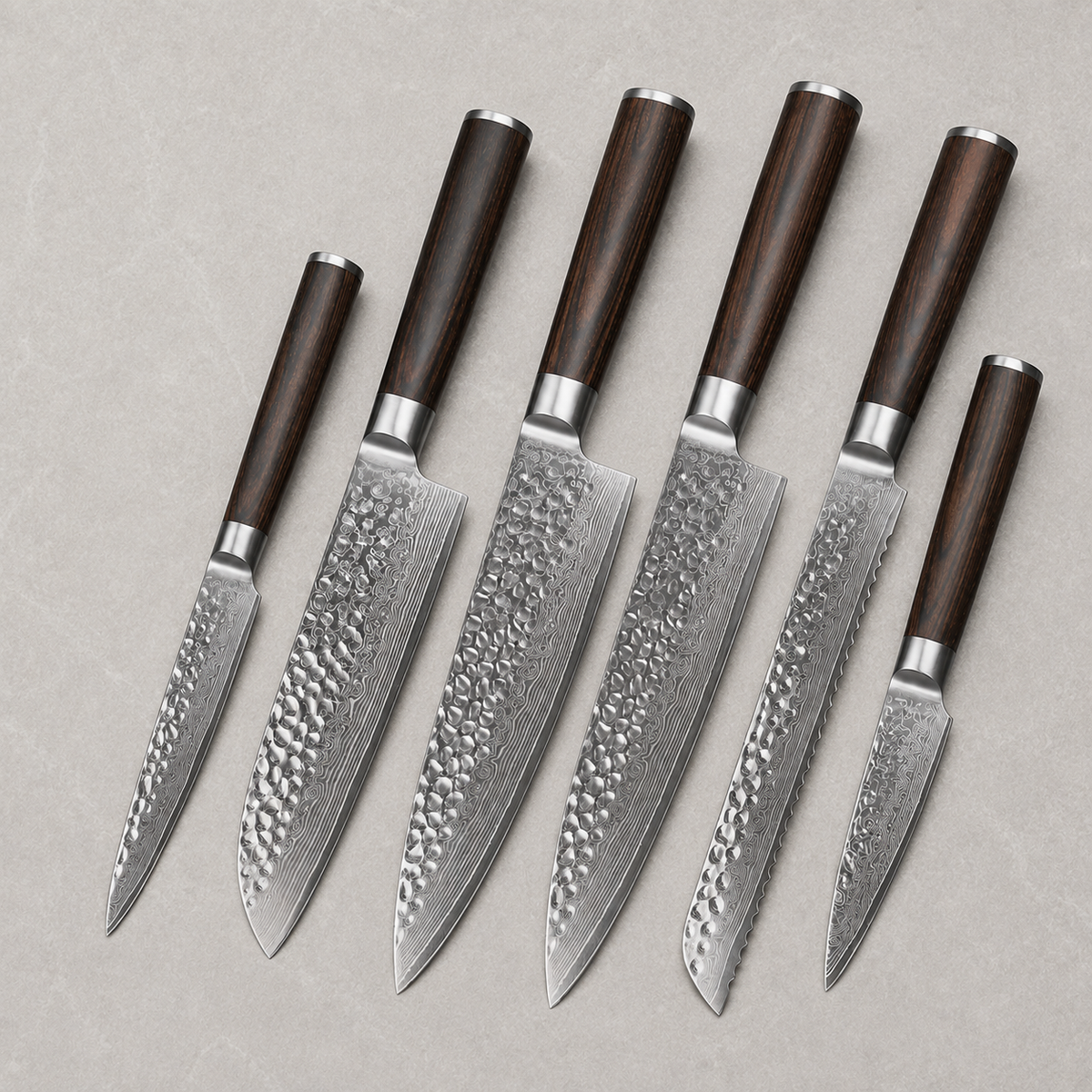 Tsukikage - 5-Piece Knife Set 67-Layer Damascus