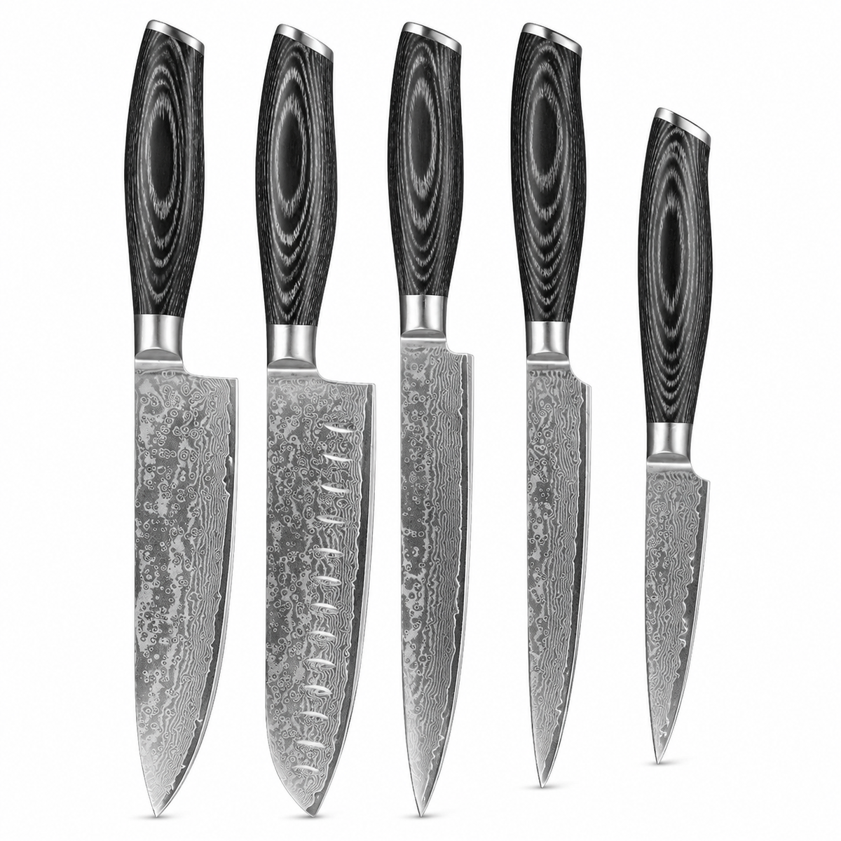 Nenrin - 5-Piece Knife Set 67-Layer Damascus