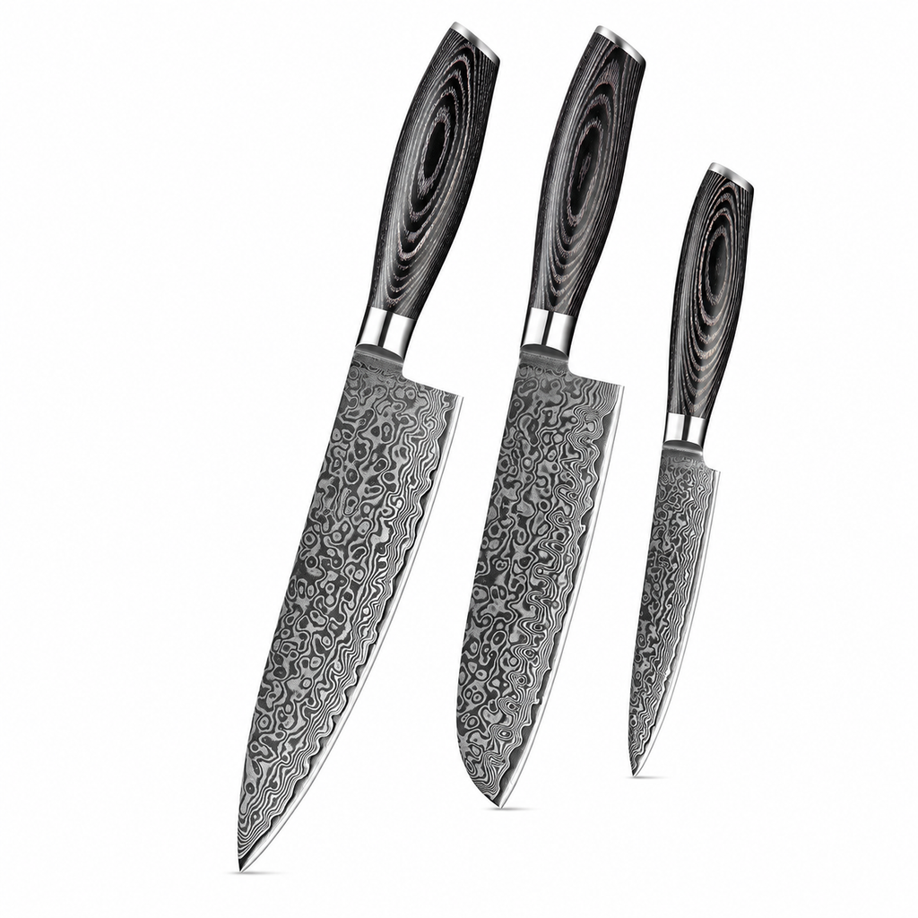 Nenrin - 3-Piece Knife Set 67-Layer Damascus