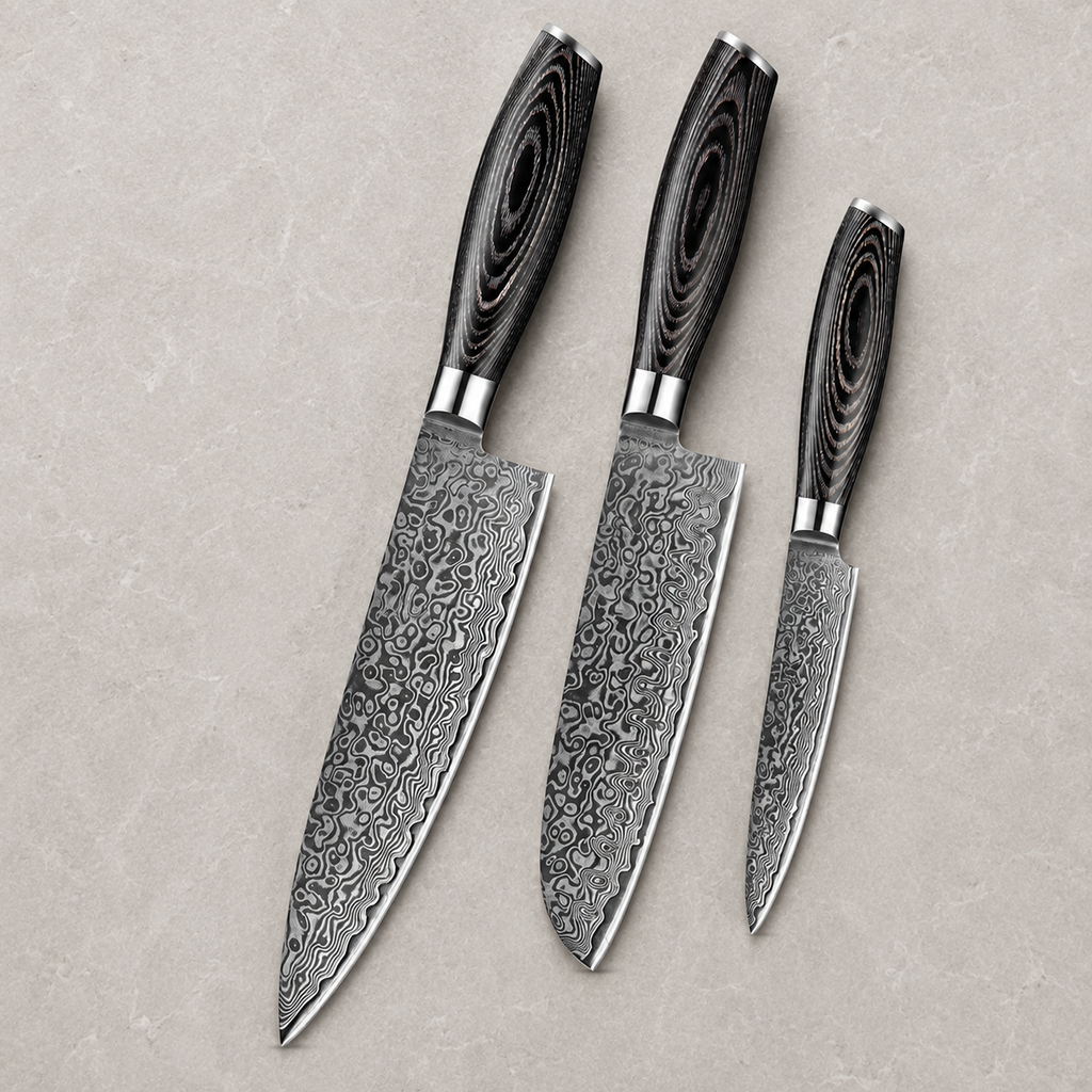 Nenrin - 3-Piece Knife Set 67-Layer Damascus