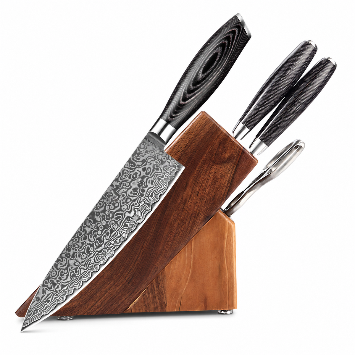 Nenrin - 5-Piece Knife Block Set 67-Layer Damascus