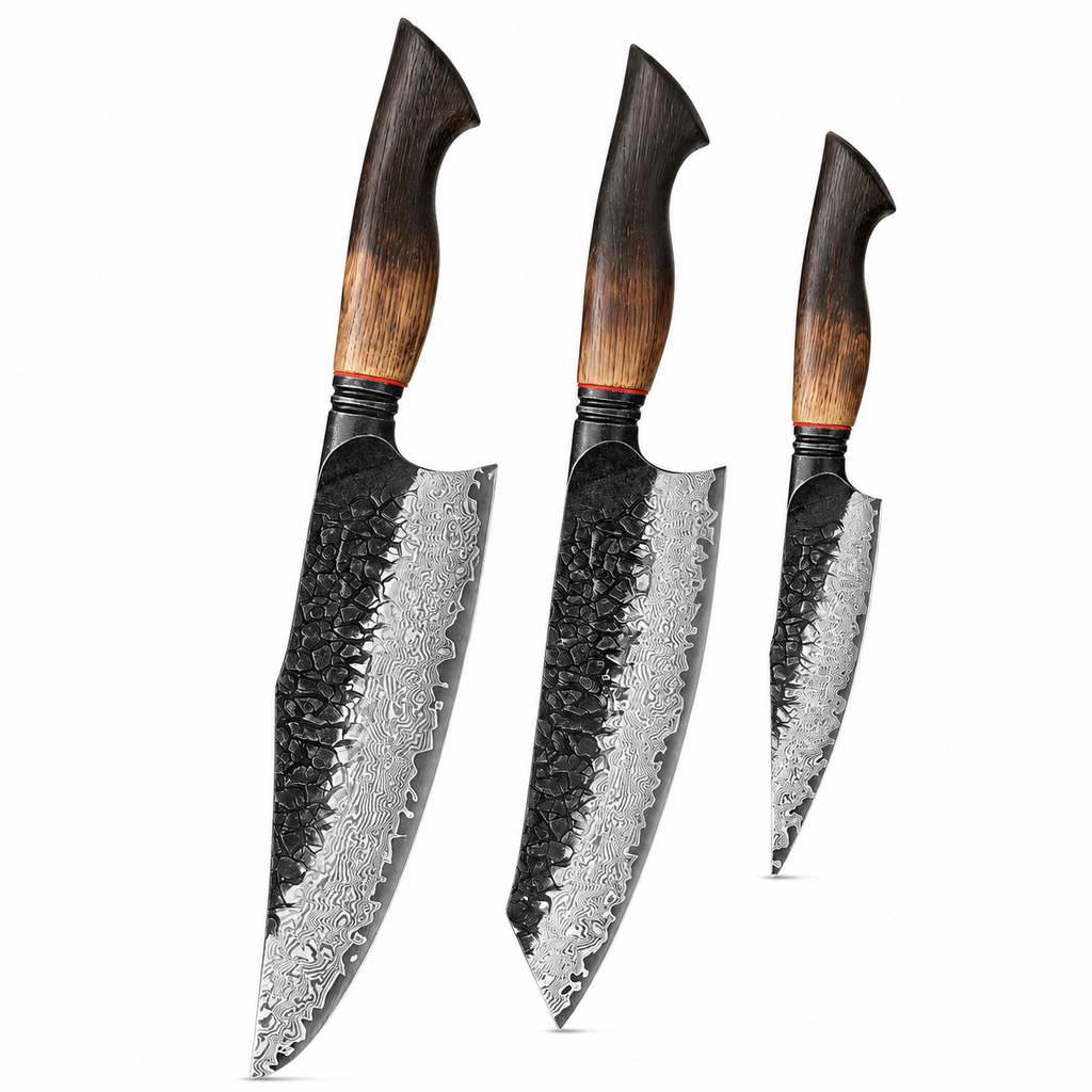 Kogarashi - 3-Piece Knife Set 67-Layer Damascus