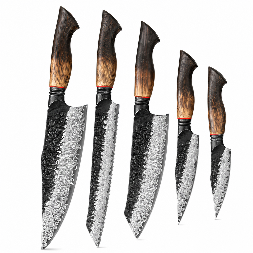 Kogarashi - 5-Piece Knife Set 67-Layer Damascus