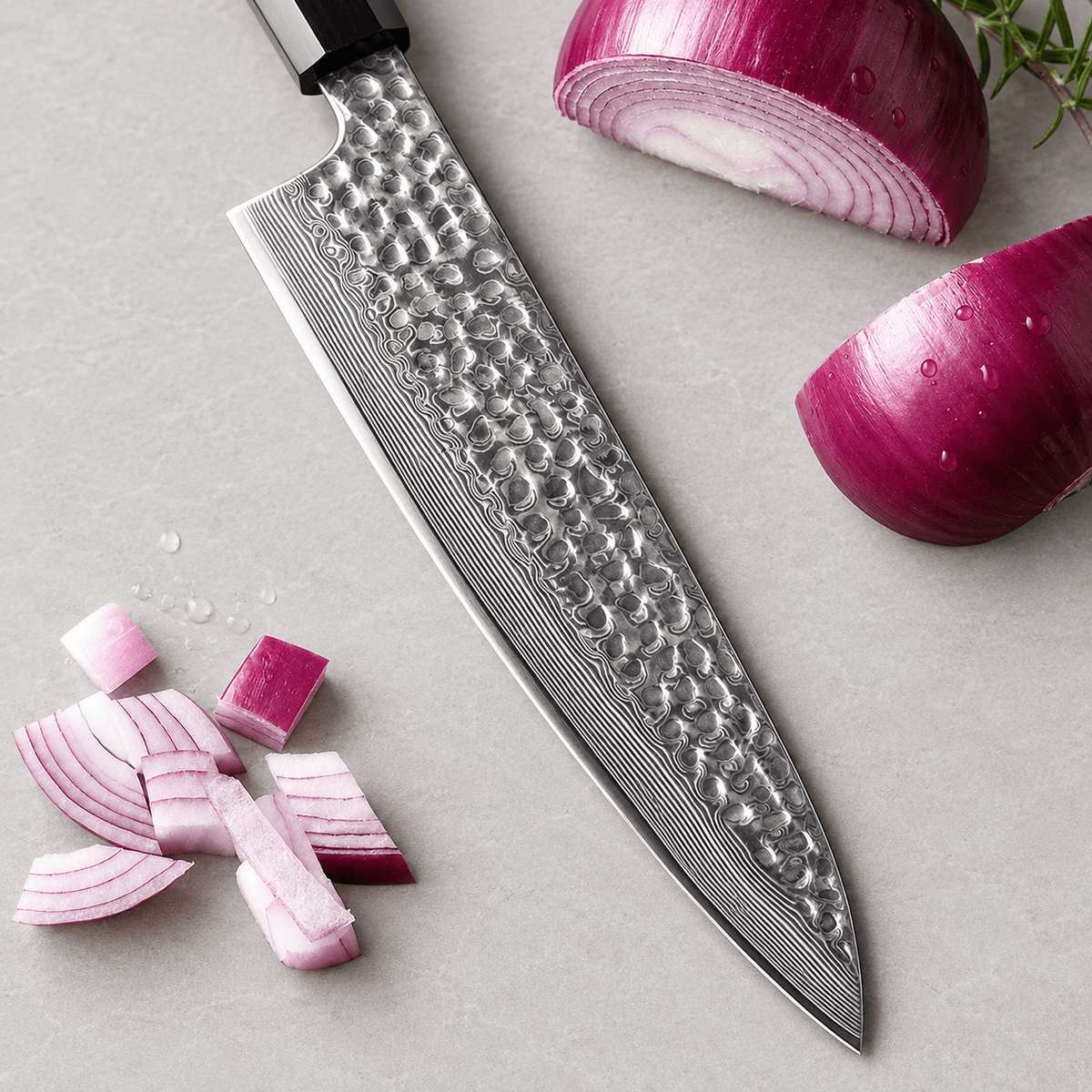 Meito Knives Arashi - Chef Knife 67-Layer Damascus 8.3"