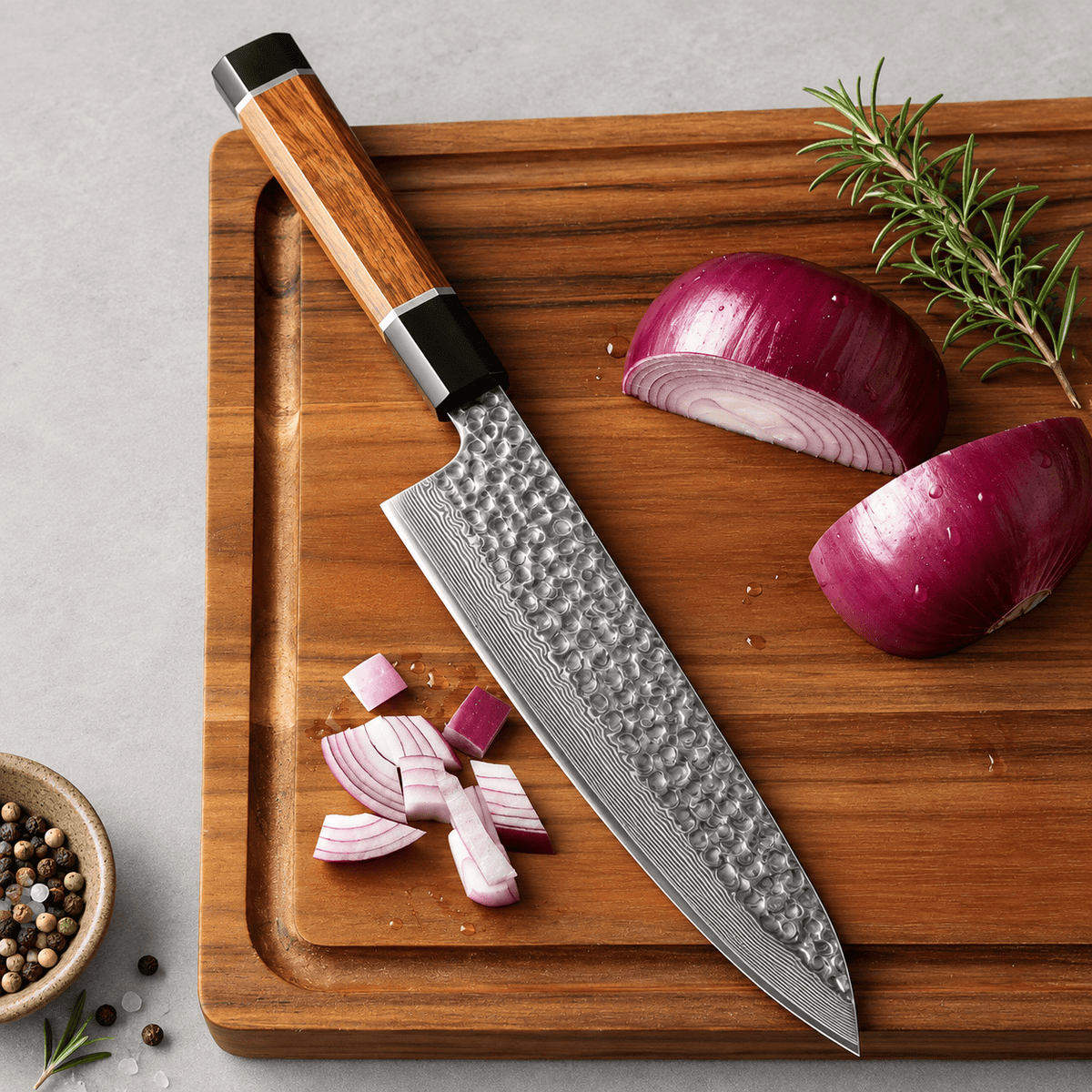 Meito Knives Arashi - Chef Knife 67-Layer Damascus 8.3"
