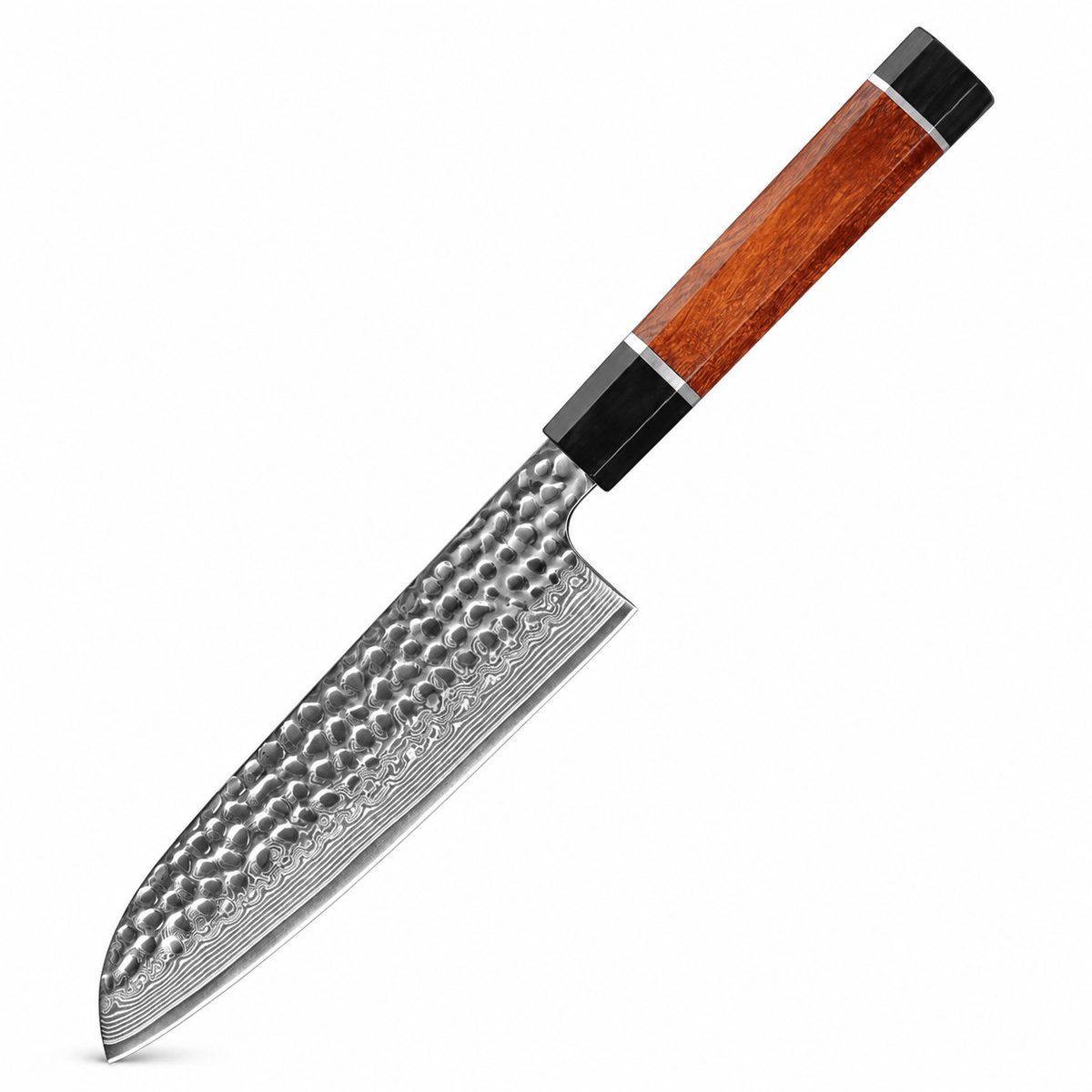 Meito Knives Arashi - Santoku Knife 67-Layer Damascus 7"