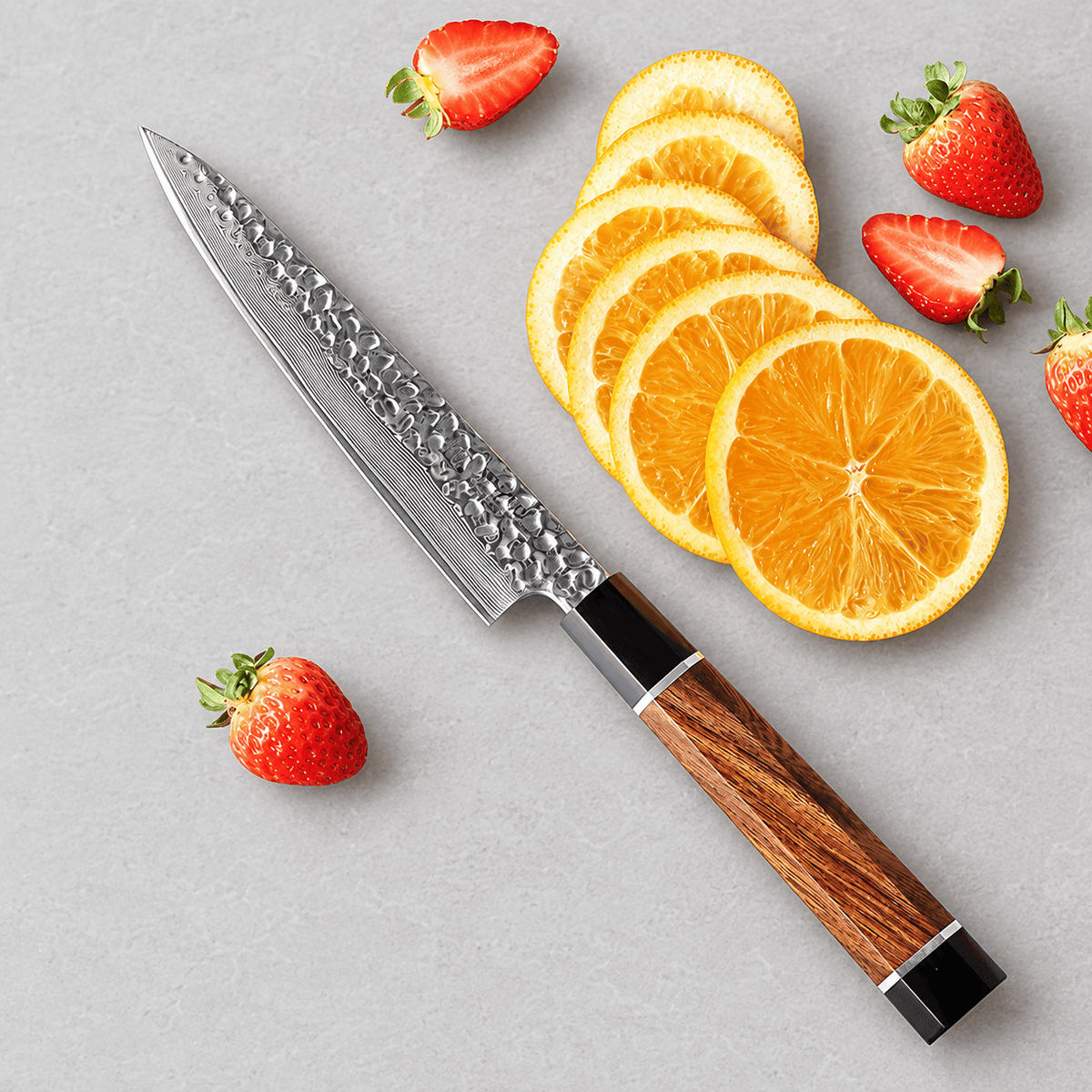 Meito Knives Arashi - Utility Knife 67-Layer Damascus 5.9"