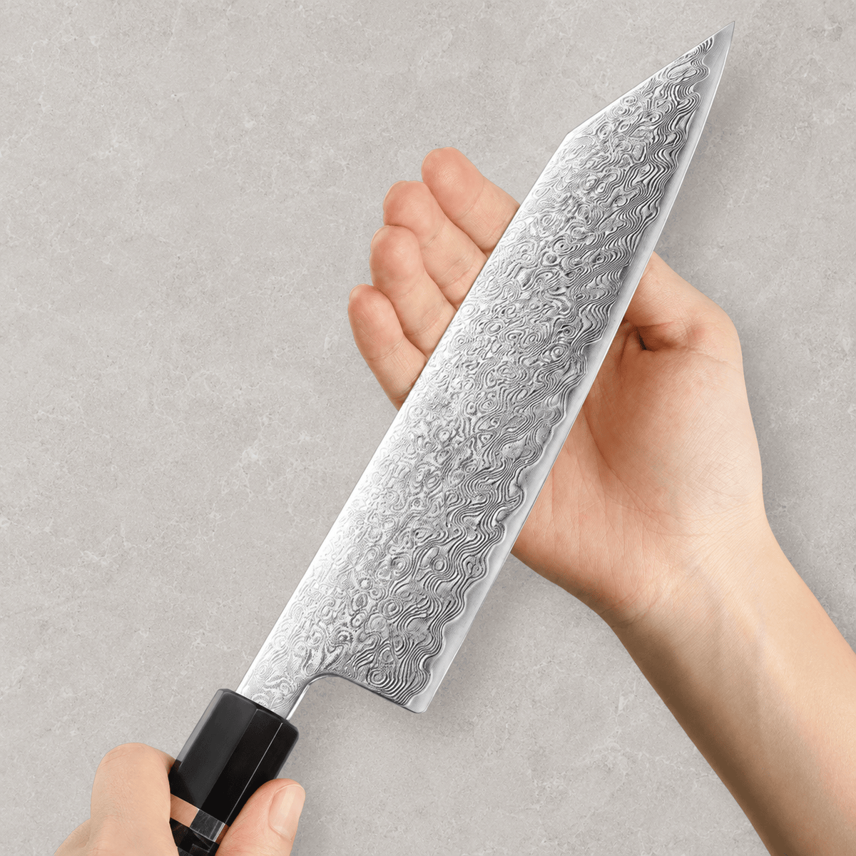 Meito Knives Enjin - Bunka Knife Damascus 8.3"