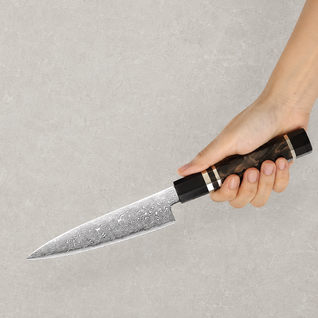 Meito Knives Enjin - Utility Knife Damascus 5.55"