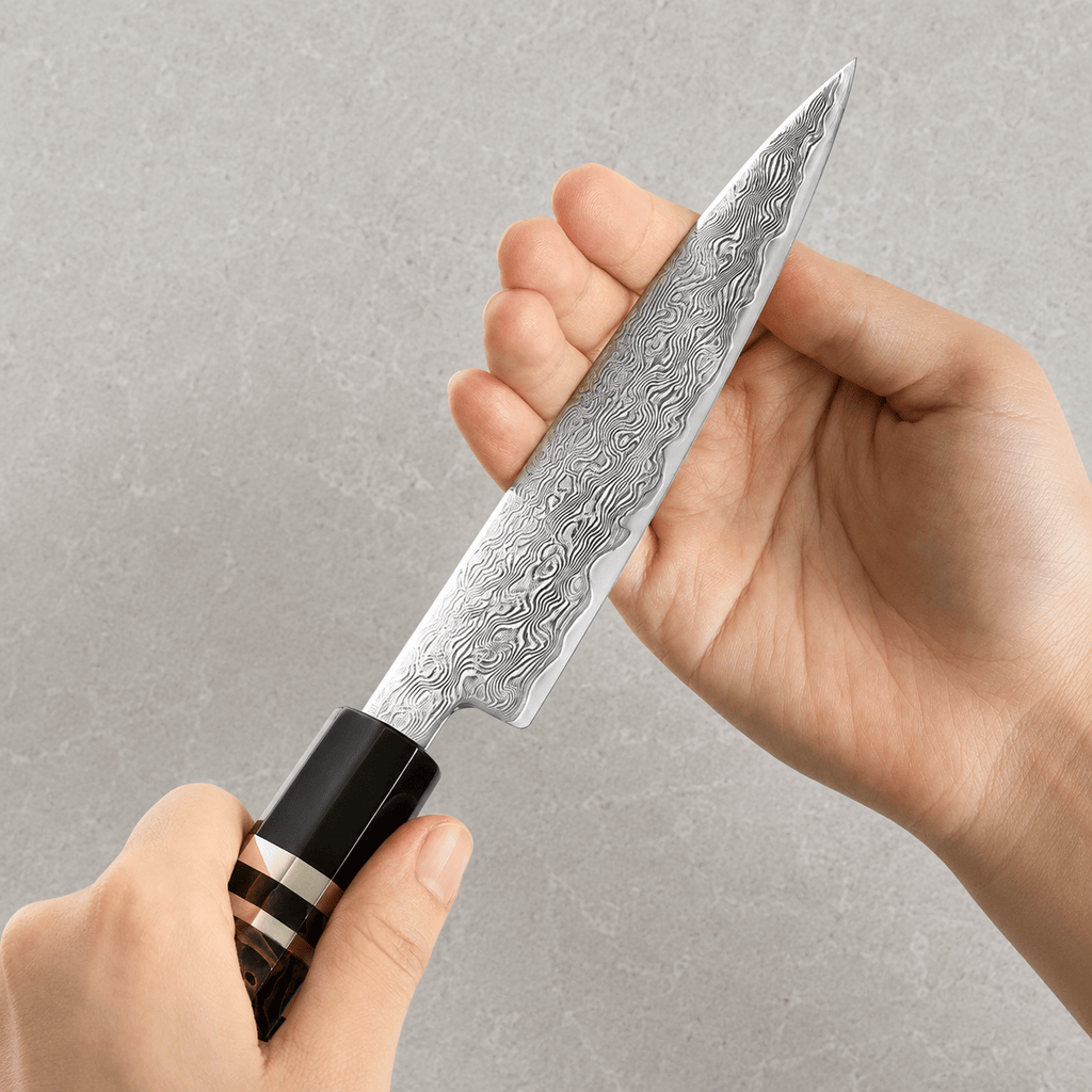 Meito Knives Enjin - Utility Knife Damascus 5.55"