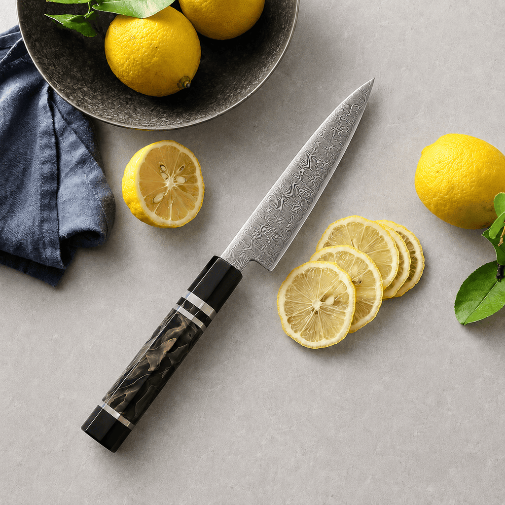 Meito Knives Enjin - Utility Knife Damascus 5.55"