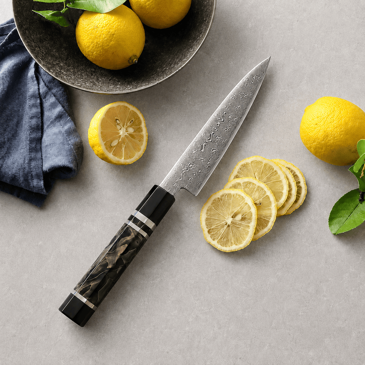 Meito Knives Enjin - Utility Knife Damascus 5.55"