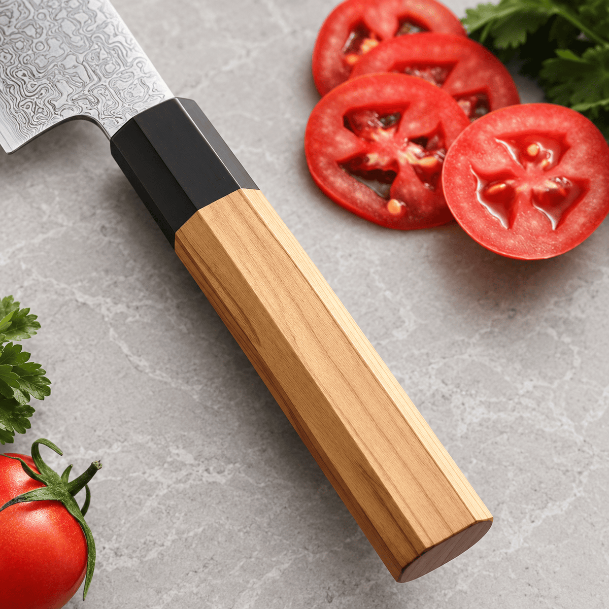 Meito Knives Kaede - Chef Knife Damascus 8.5"