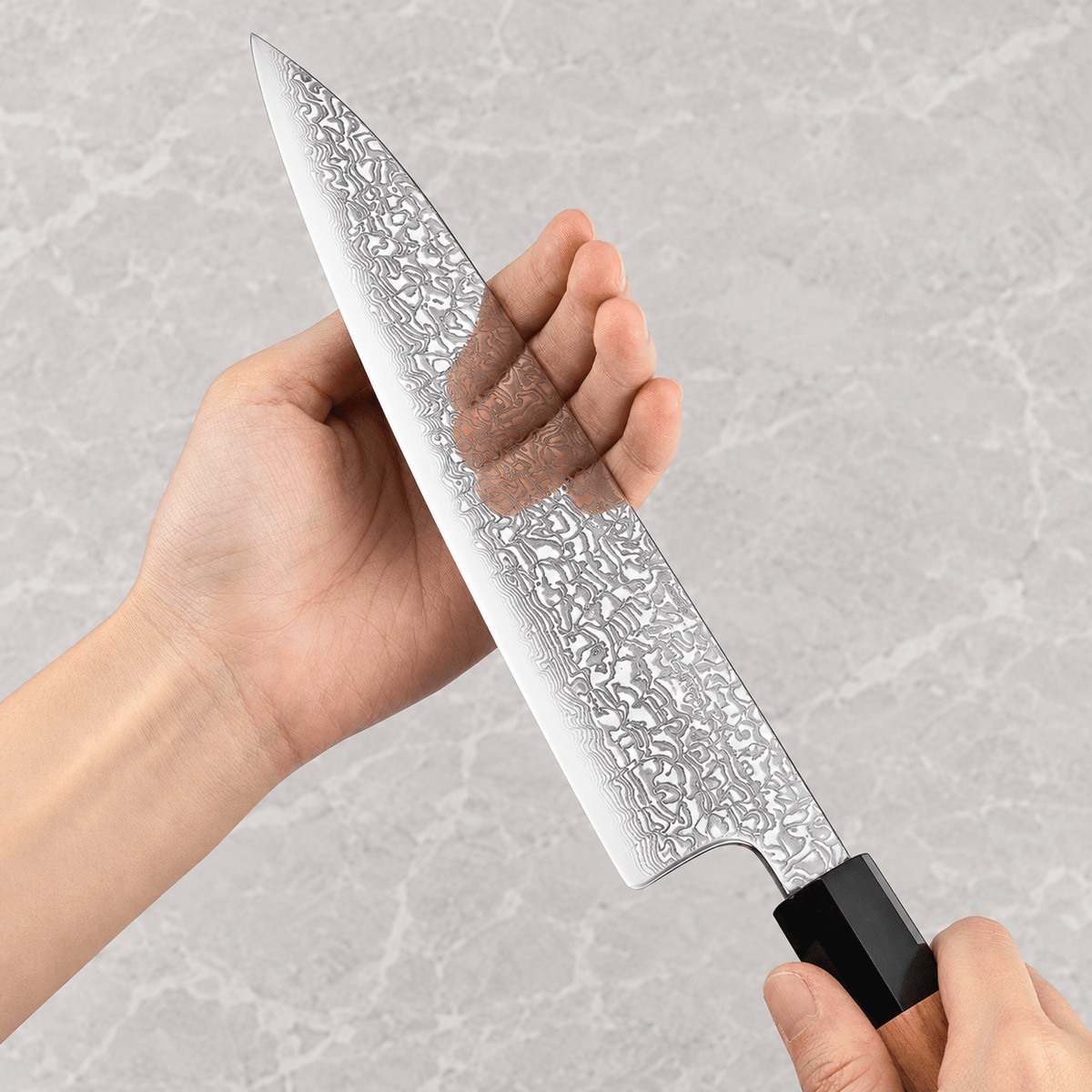 Meito Knives Kaede - Chef Knife Damascus 8.5"