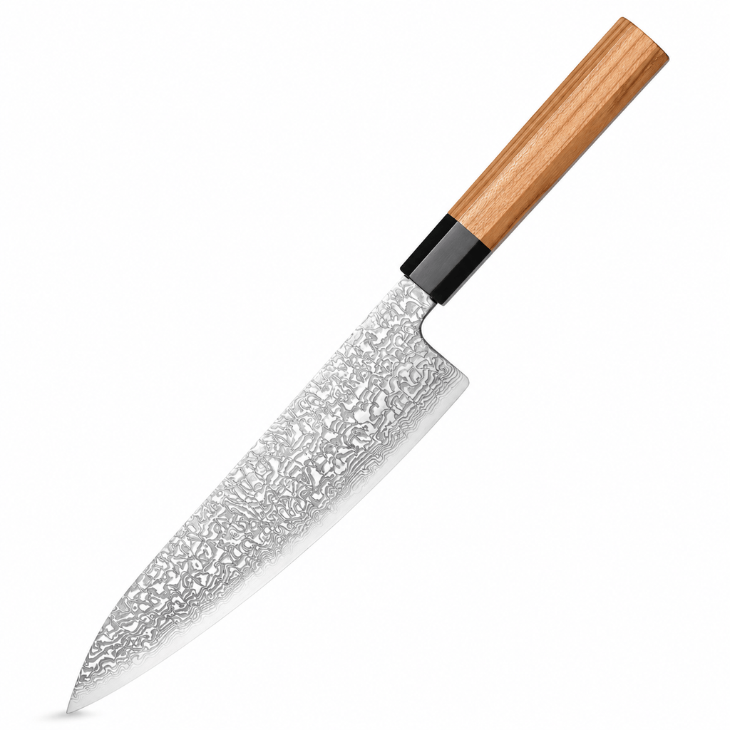 Meito Knives Kaede - Chef Knife Damascus 8.5"