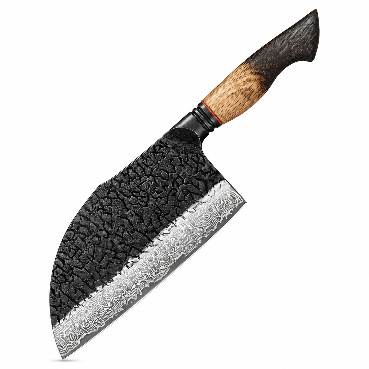 Meito Knives Kogarashi - Bone Chopper Knife Damascus 7.3"