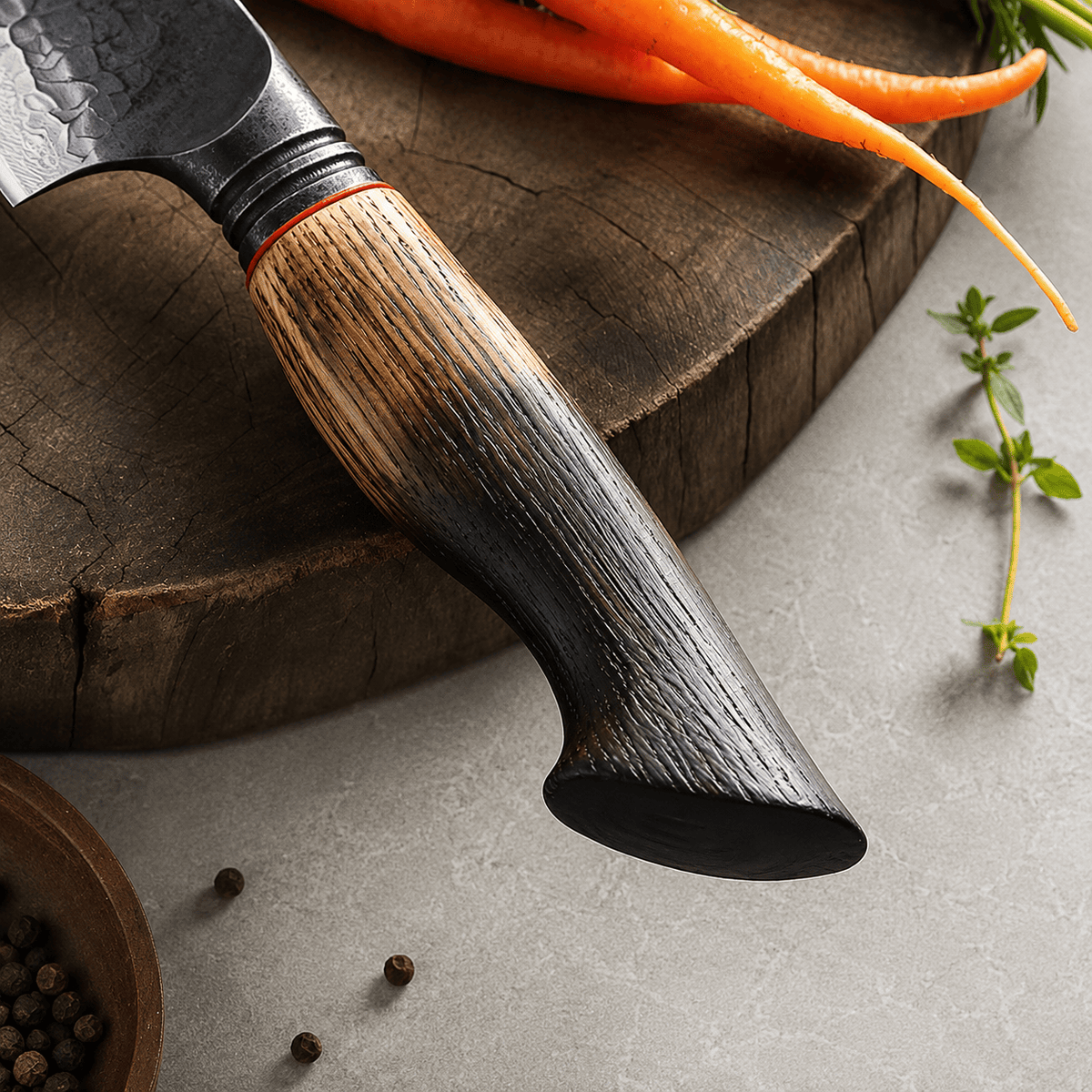 Meito Knives Kogarashi - Bread Knife Damascus 8"