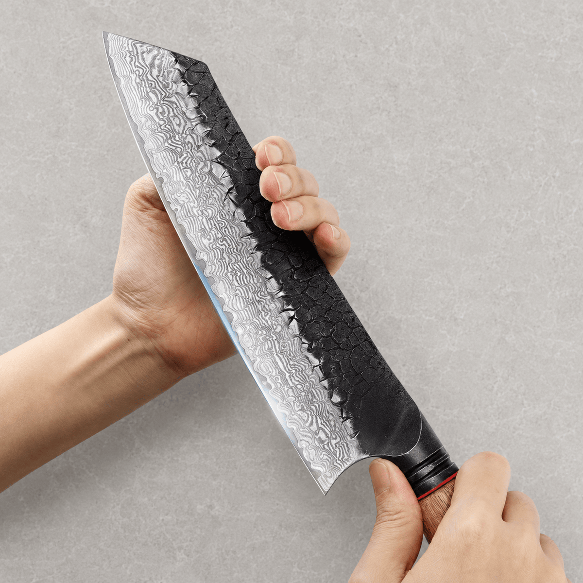 Meito Knives Kogarashi - Bunka Knife Damascus 8.5"