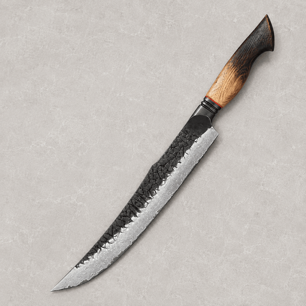 Meito Knives Kogarashi - Carving Knife Damascus 10"