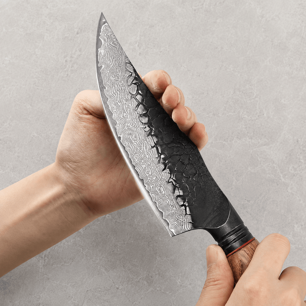 Meito Knives Kogarashi - Chef Knife Damascus 5.8"