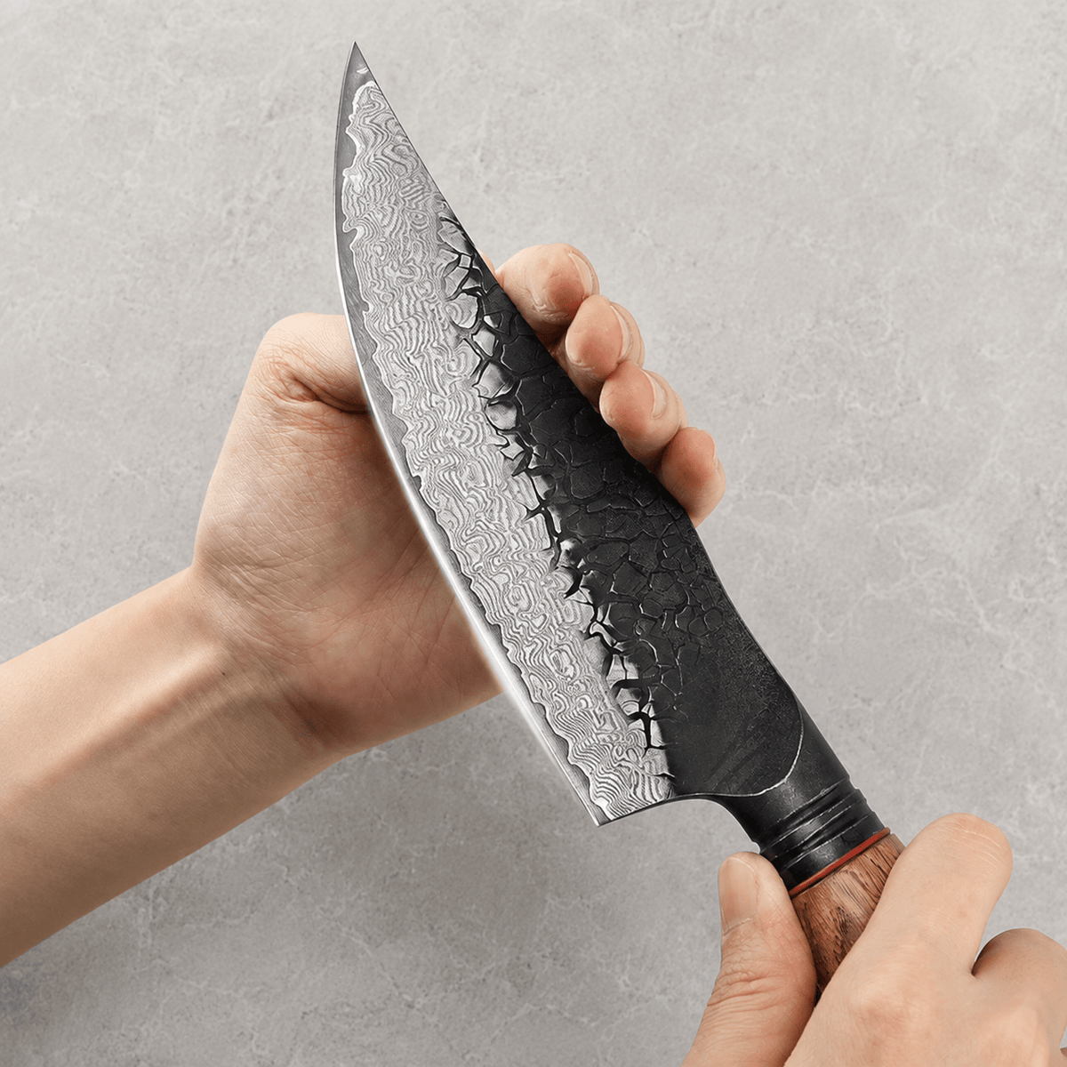 Meito Knives Kogarashi - Chef Knife Damascus 5.8"