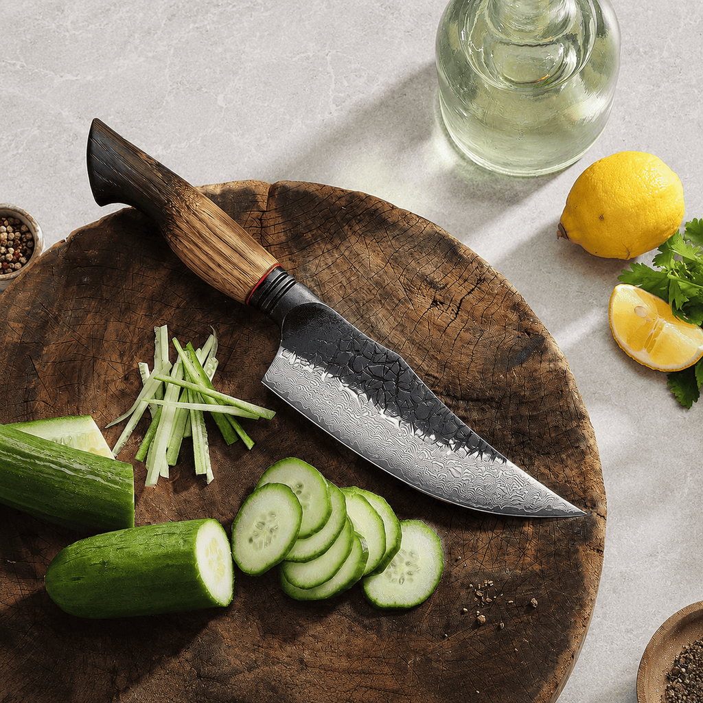 Meito Knives Kogarashi - Chef Knife Damascus 5.8"