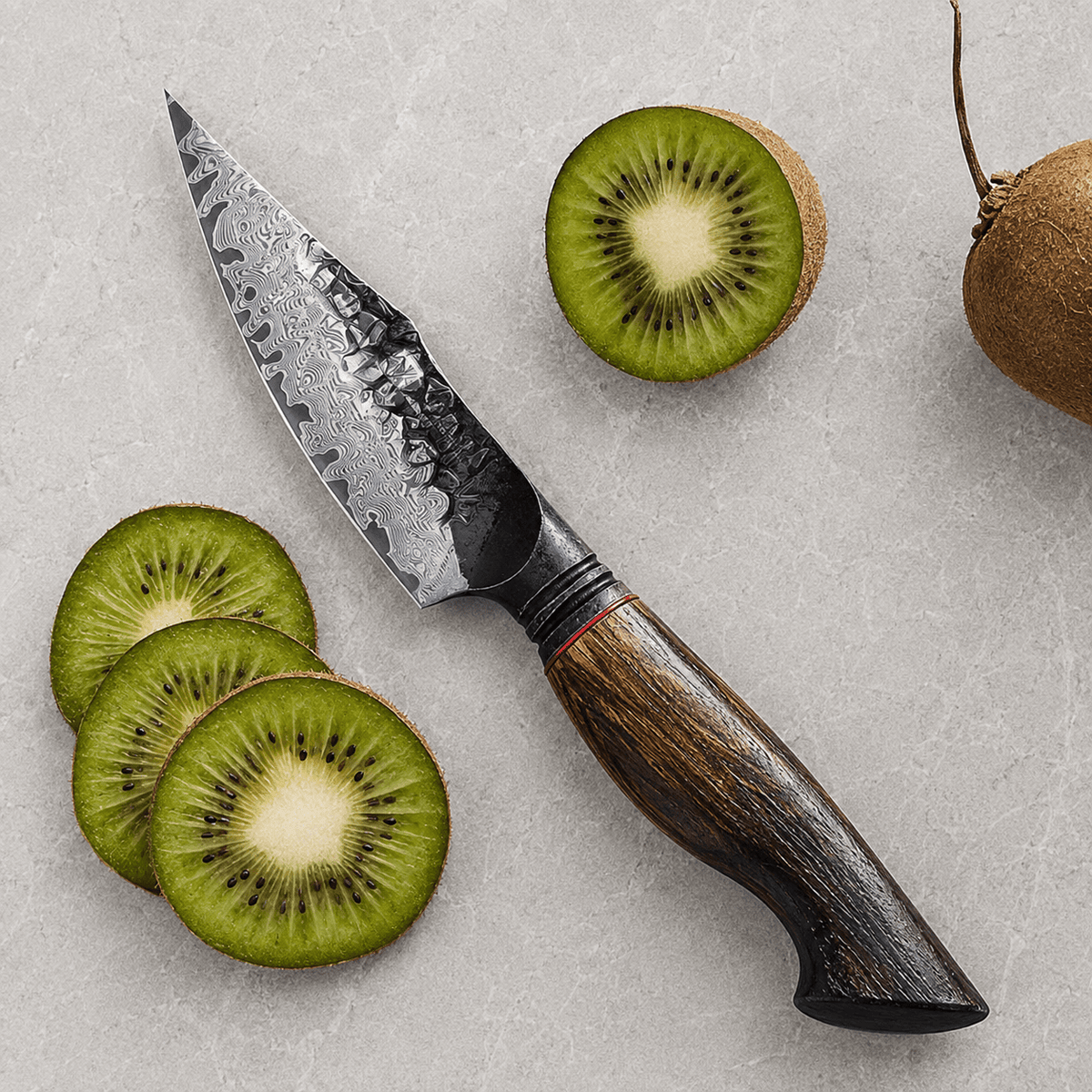 Meito Knives Kogarashi - Paring Knife Damascus 4.21"