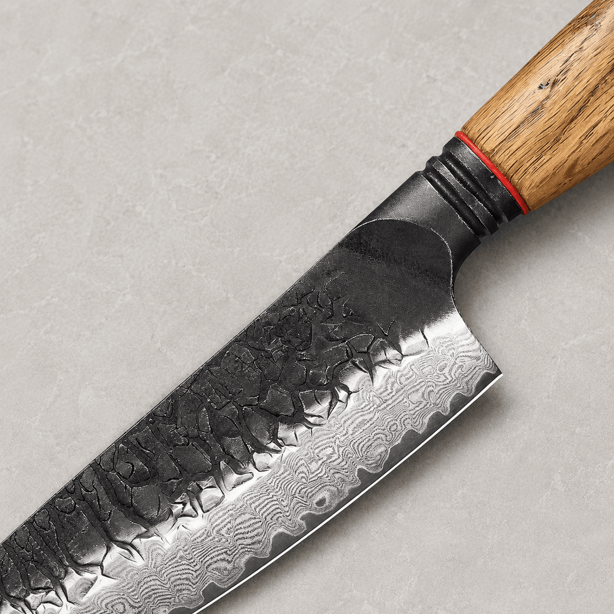 Meito Knives Kogarashi - Santoku Knife Damascus 5.7"