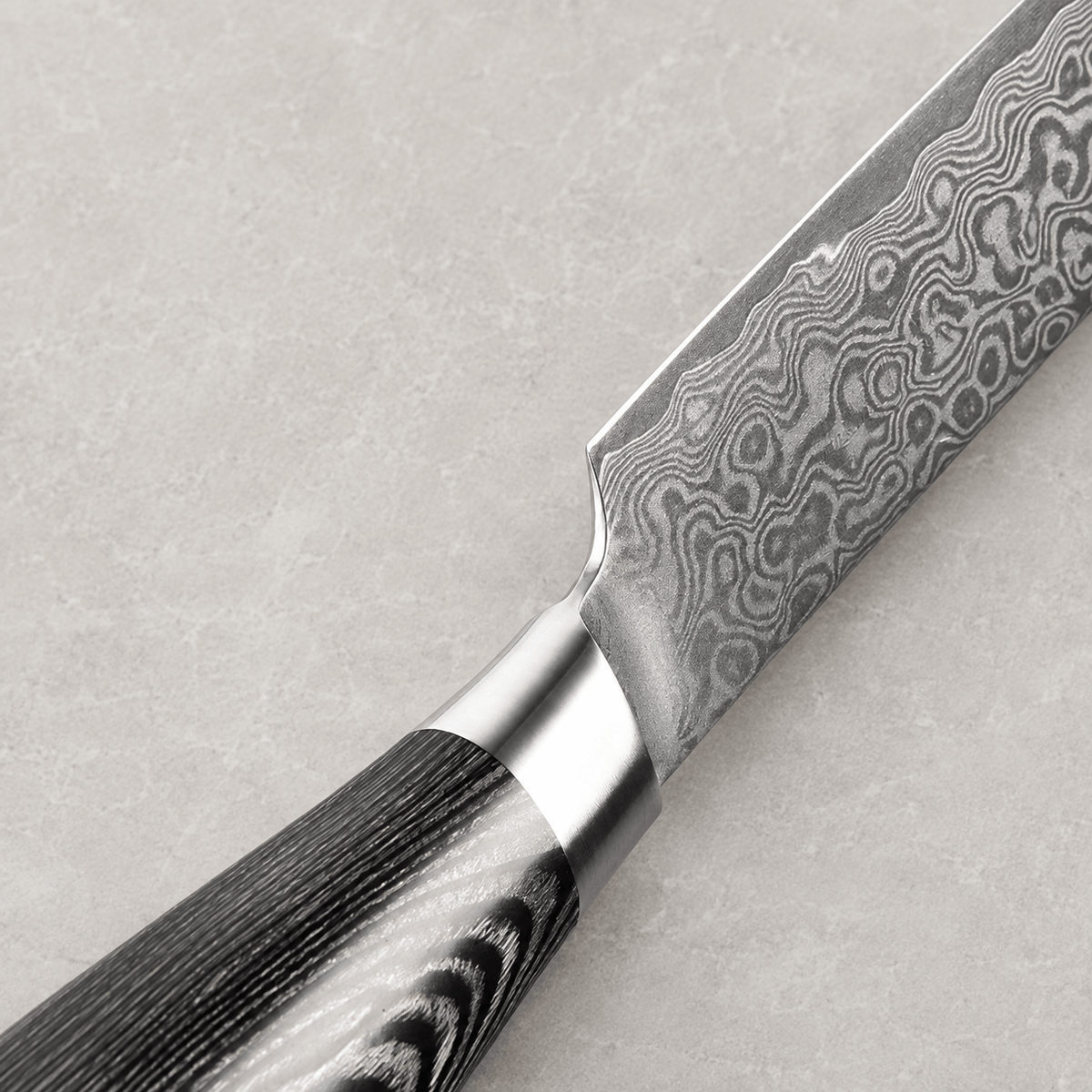 Meito Knives Nenrin - Carving Knife 67-Layer Damascus 8"