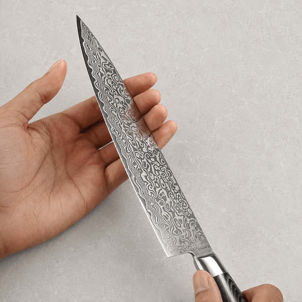 Meito Knives Nenrin - Chef Knife 67-Layer Damascus 7.9"