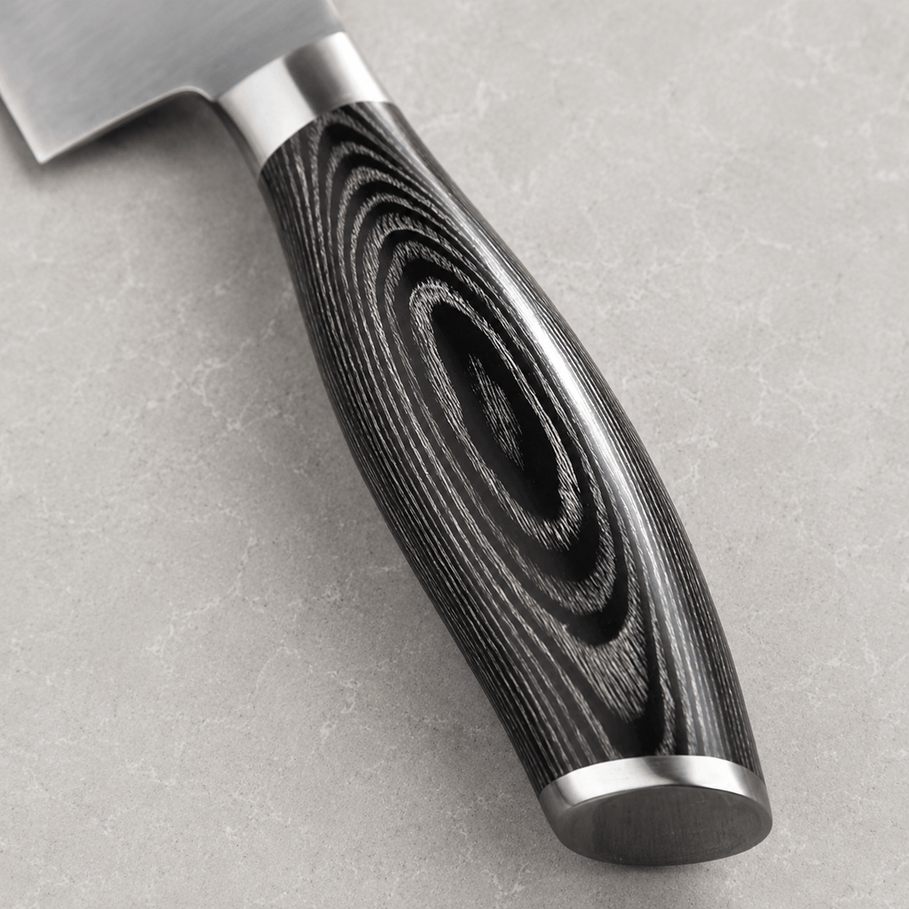 Meito Knives Nenrin - Santoku Knife Damascus 7"