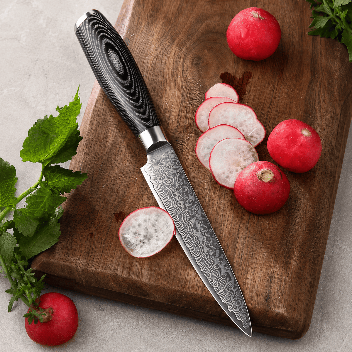 Meito Knives Nenrin - Utility Knife 67-Layer Damascus 5"