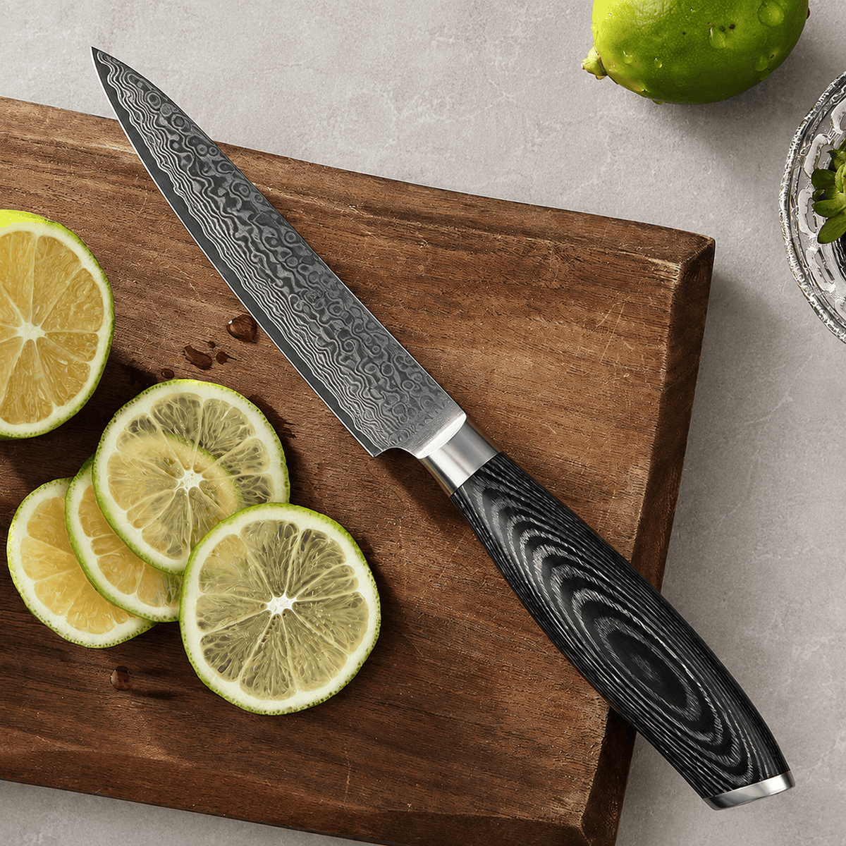 Meito Knives Nenrin - Utility Knife 67-Layer Damascus 5"