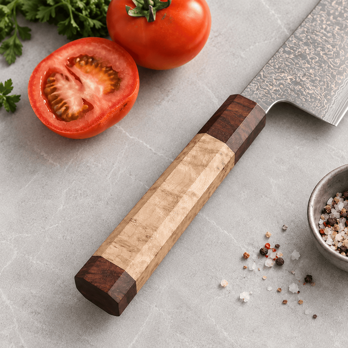 Meito Knives Ryūsui - Chef Knife Damascus 8.3"