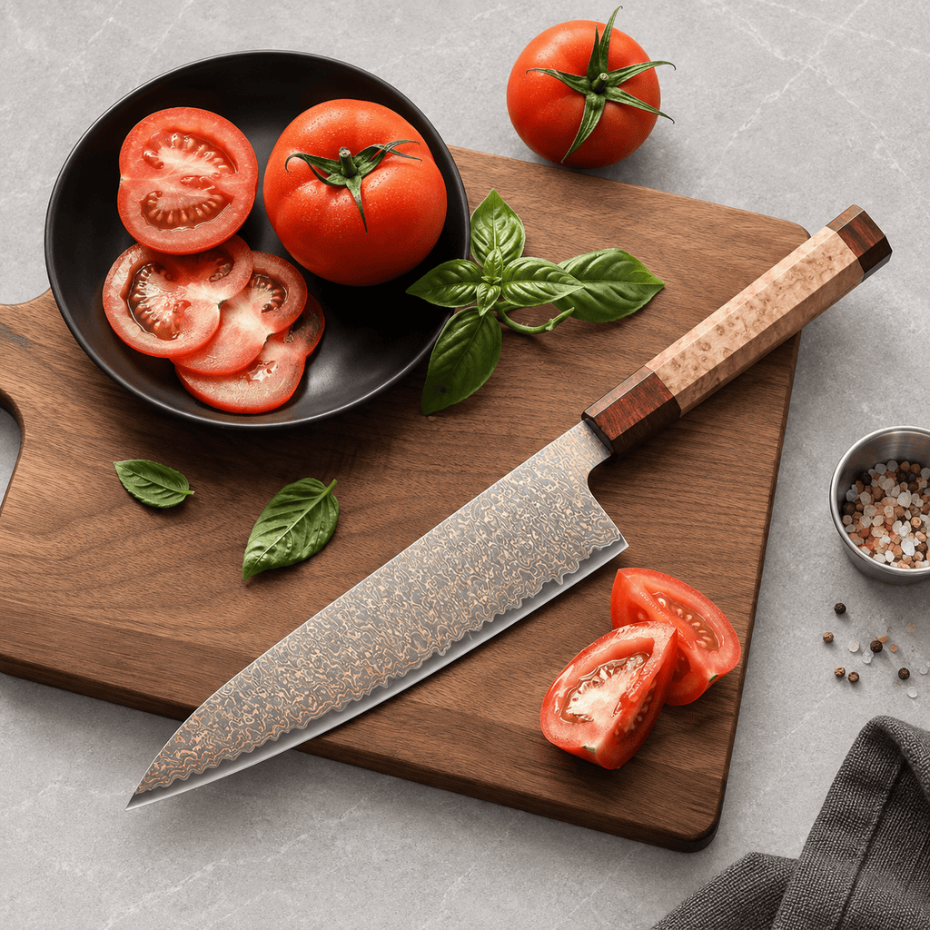 Meito Knives Ryūsui - Chef Knife Damascus 8.3"