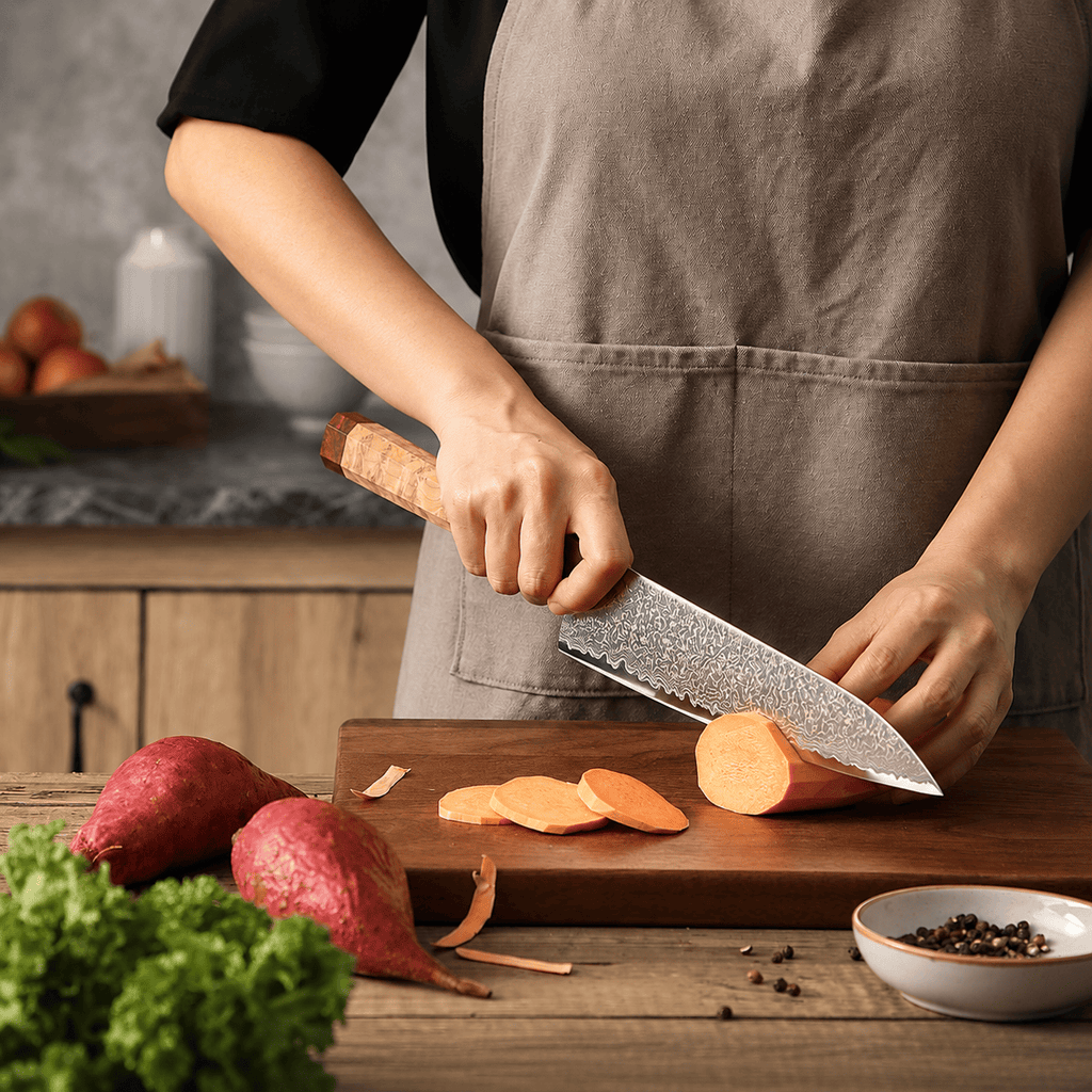 Meito Knives Ryūsui - Chef Knife Damascus 8.3"