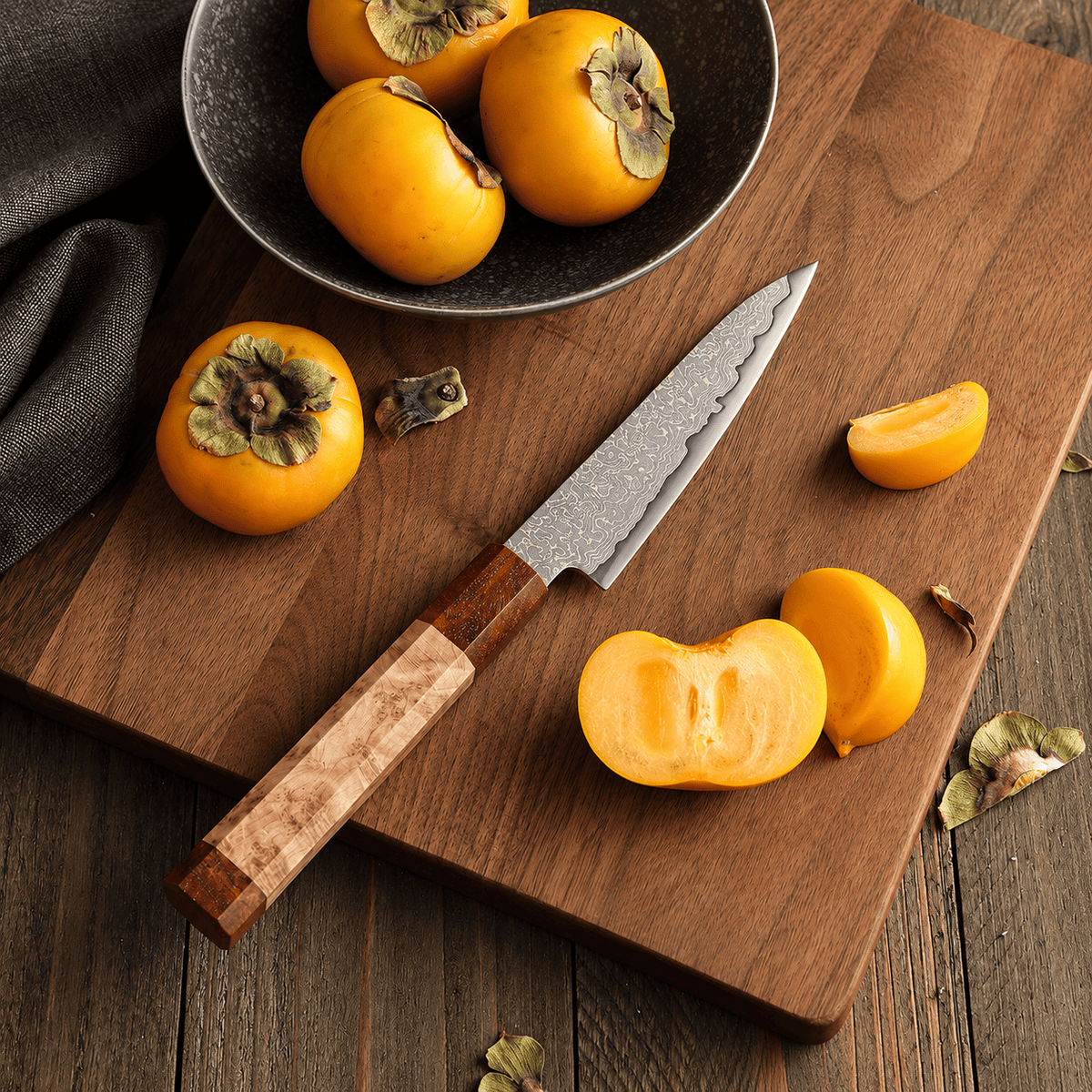 Meito Knives Ryūsui - Paring Knife Damascus 4.3"