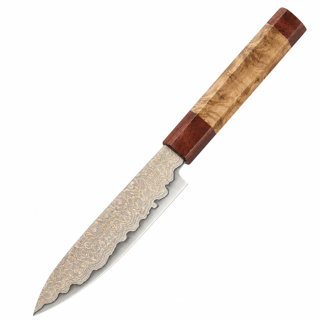 Meito Knives Ryūsui - Paring Knife Damascus 4.3"
