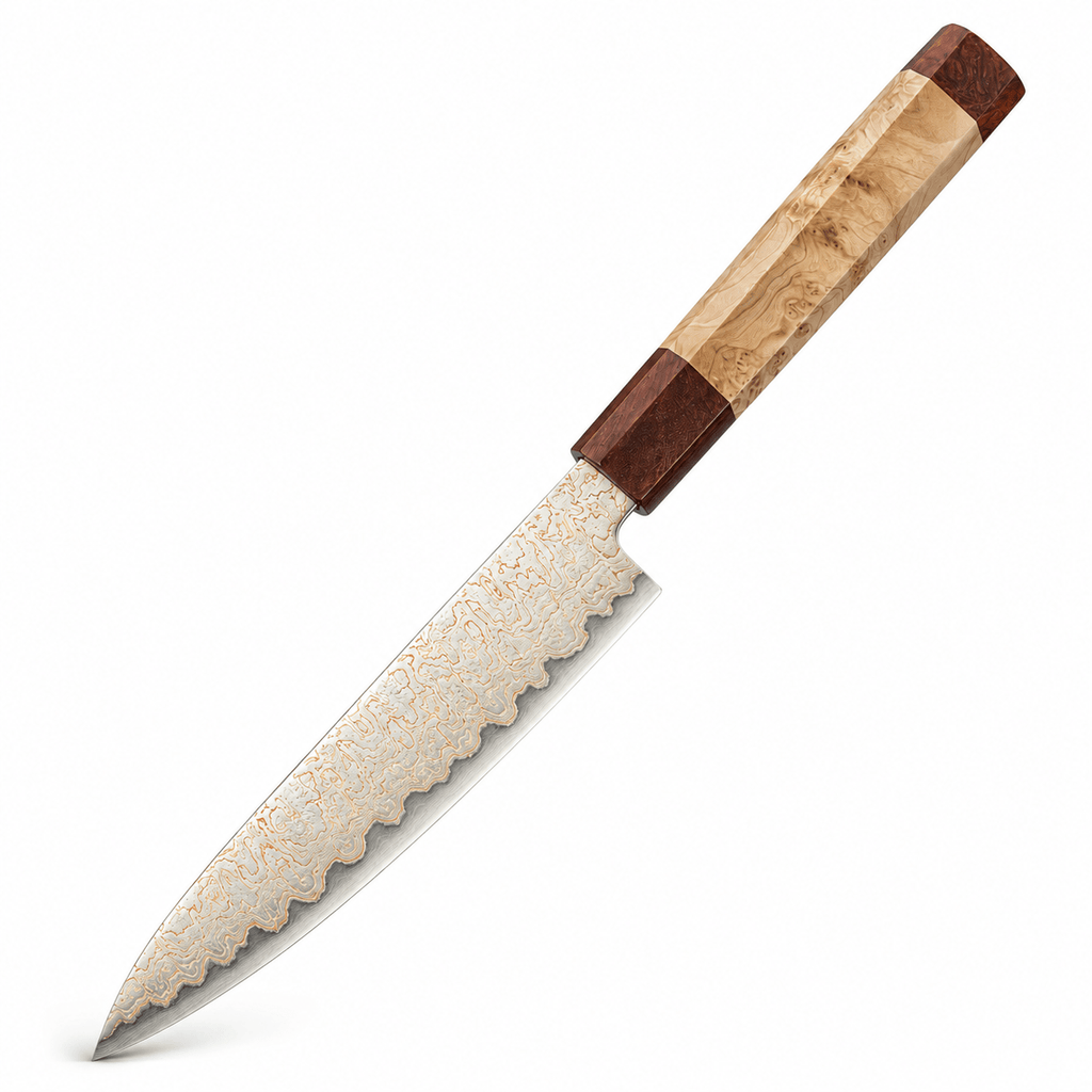 Meito Knives Ryūsui - Utility Knife Damascus 5.5"