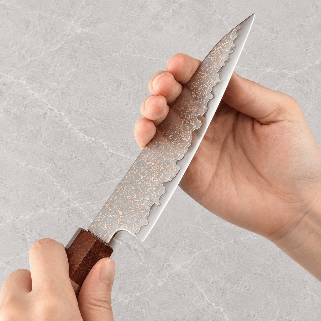 Meito Knives Ryūsui - Utility Knife Damascus 5.5"