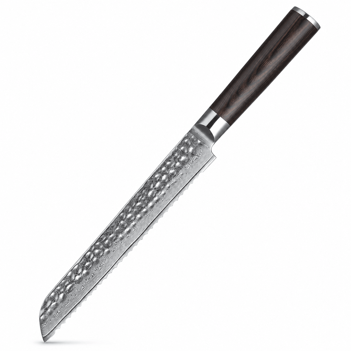 Meito Knives Tsukikage - Bread Knife Damascus 8"