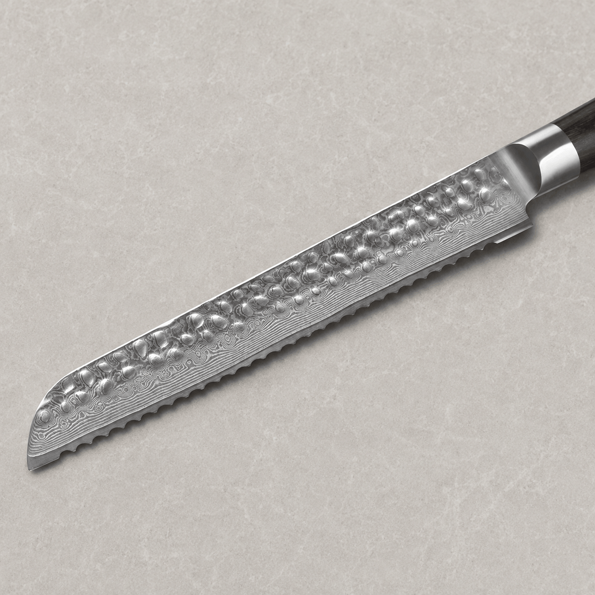Meito Knives Tsukikage - Bread Knife Damascus 8"