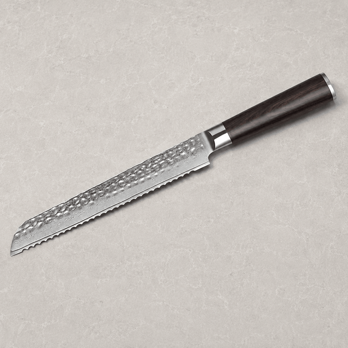 Meito Knives Tsukikage - Bread Knife Damascus 8"