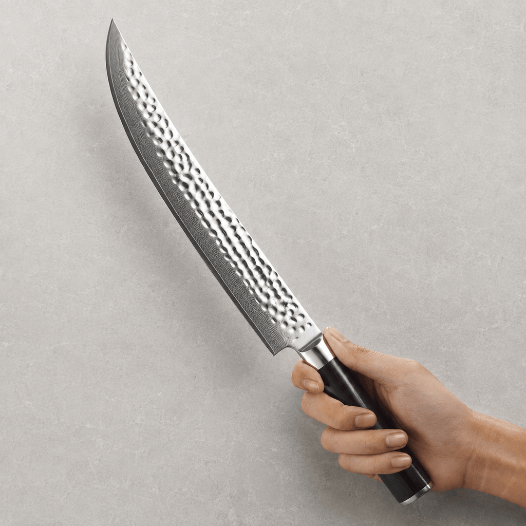 Meito Knives Tsukikage - Carving Knife Damascus 10"