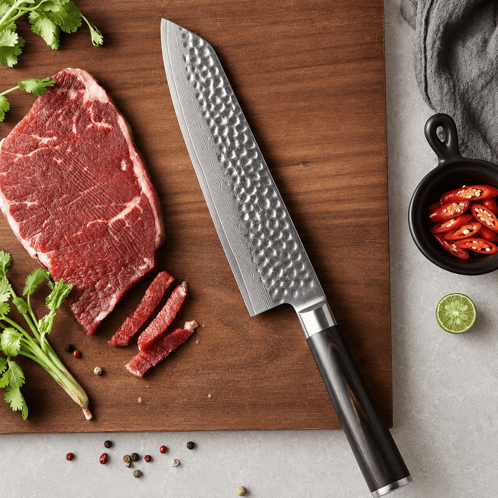 Meito Knives Tsukikage - Chef Knife Damascus 8"
